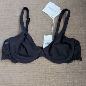 La Perla Black Lace Trim Bra